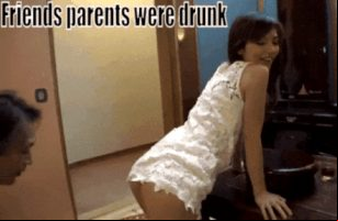 Mom is drunk